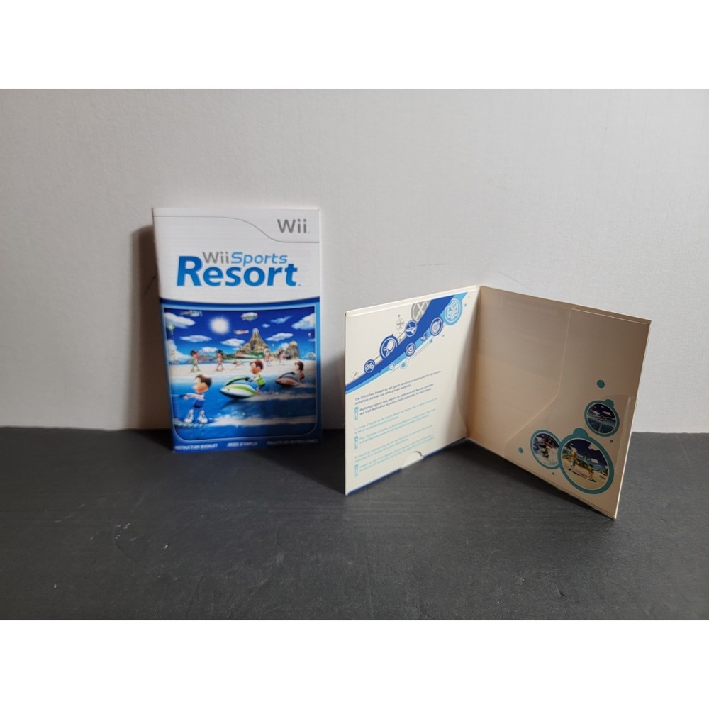 Nintendo Wii Sports Resort EMPTY Cardboard Sleeve Only and Manual Only NO DISK
